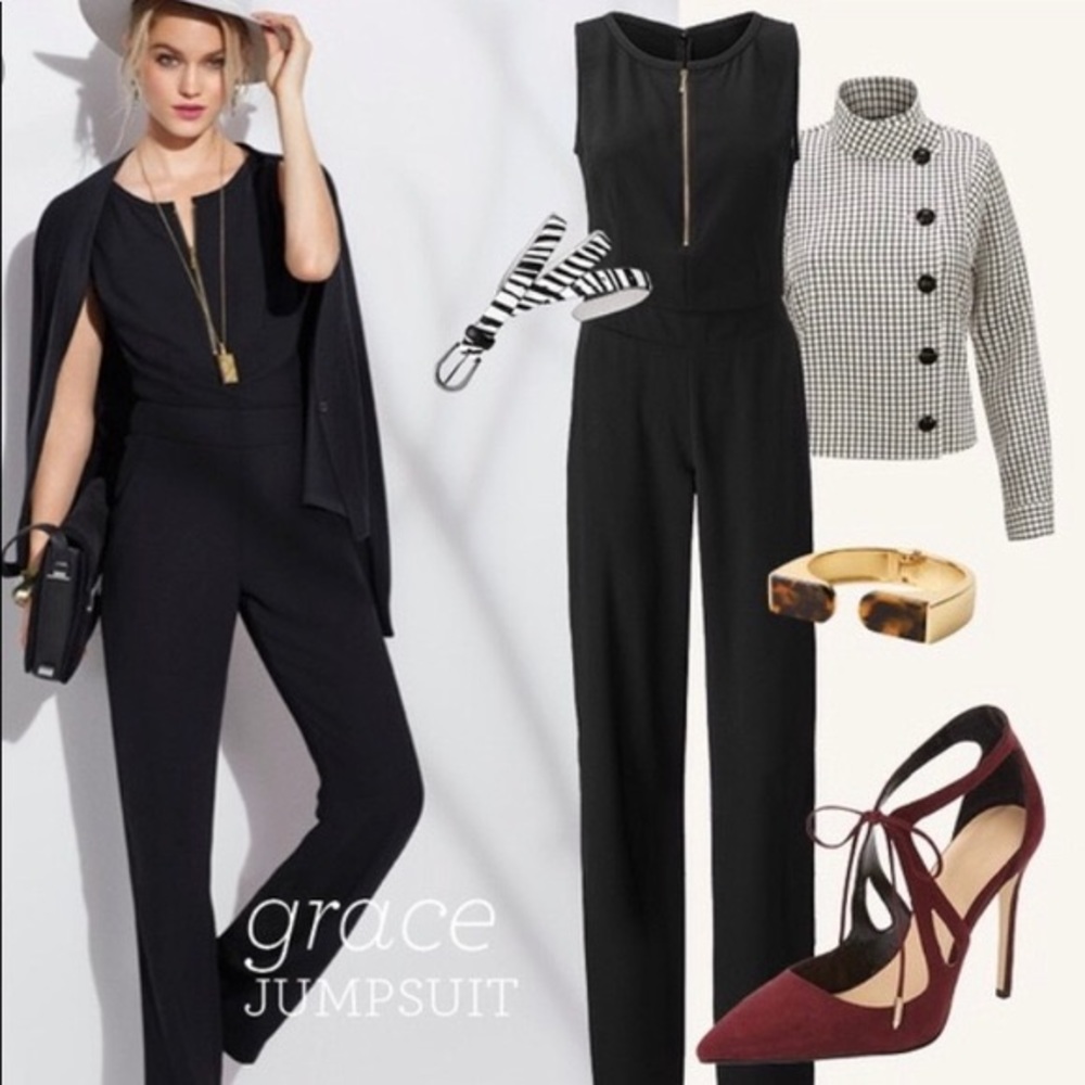 CAbi Grace Black Sleeveless Jumpsuit Style 3340 - Picture 8 of 8